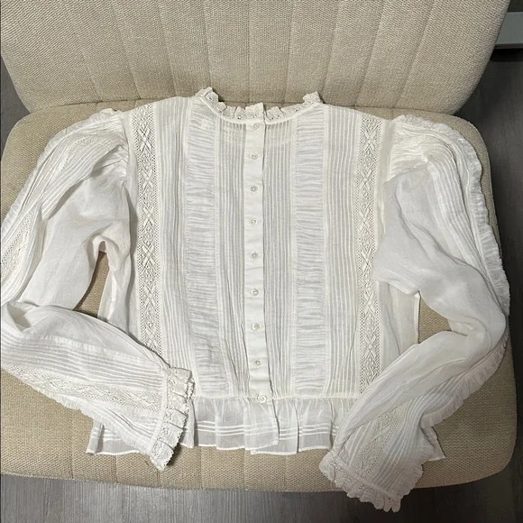 Doen Heloise white long sleeve Blouse - Picture 3 of 4